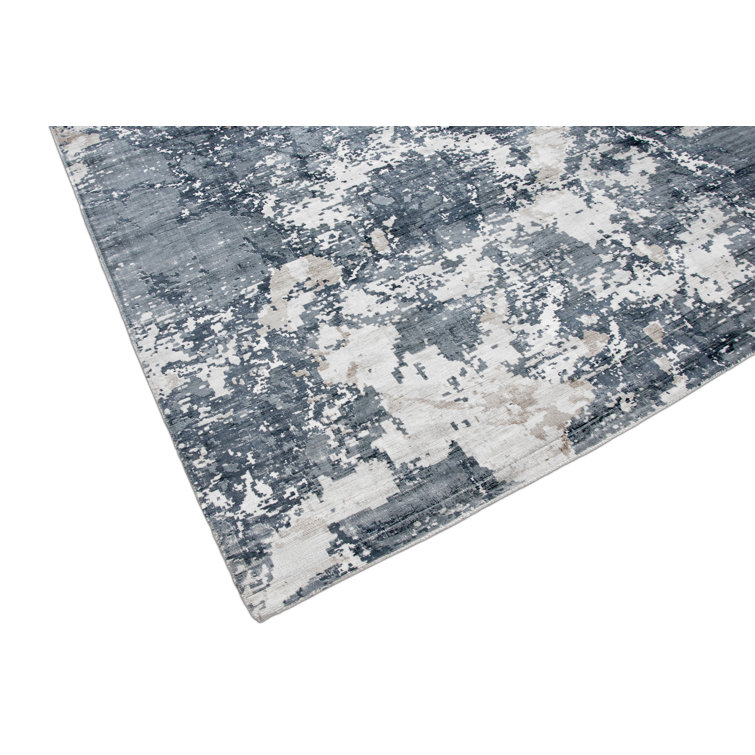 Bokara Rug Co., Inc. Abstract Blue / Gold Area Rug Wayfair Canada